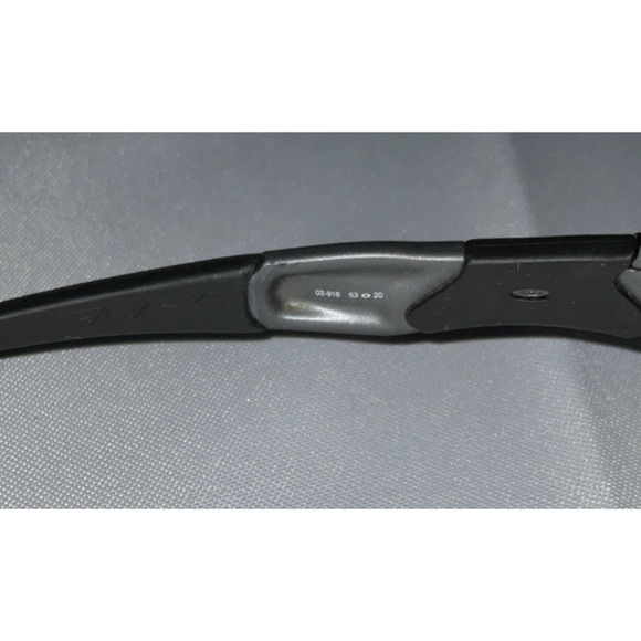 Oakley Flak Jacket Dark Grey Blue Polarized Lenses 03-916 - Picture 4 of 12